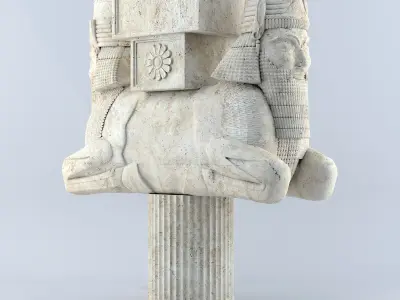 Persian column 05 3D model