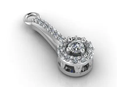 Mini Set Ring Pendant Earrings STL 3DM Womens Jewelry 3D print model