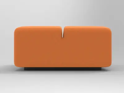 Sedy Pouf Low-poly 3D model