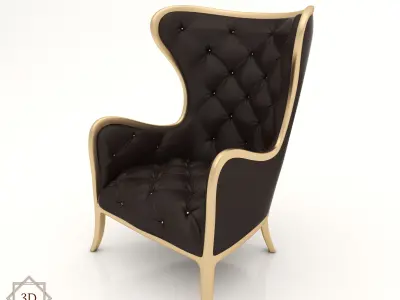 Interior Sofa Armchair 20 - For CNC and Interior 3D model