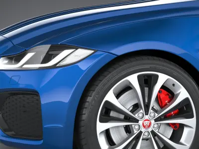 Jaguar XF 2021 3D model