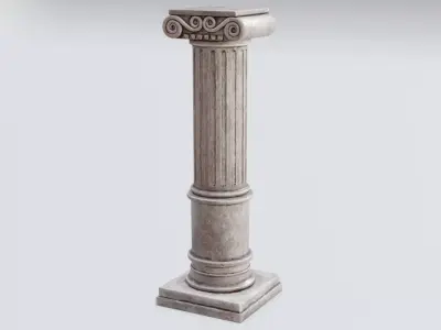 Greek-Roman Pillar - Column - Realistic 4k Stone  3D model