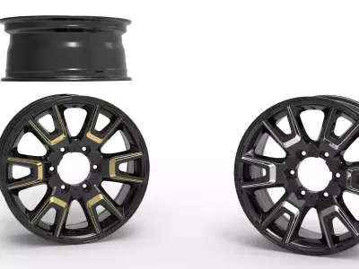 Asena rim design and rendering 3D print model