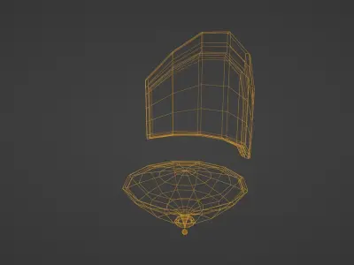 Simple Sci-Fi Furniture Pack Free low-poly 3D model
