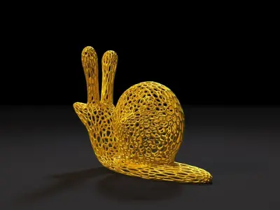 Cool snail 3D print model