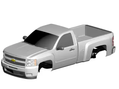 chevrolet silverado 2012 Low-poly 3D model