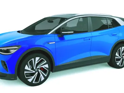 VW ID 4 2025  Volkswagen 3D model