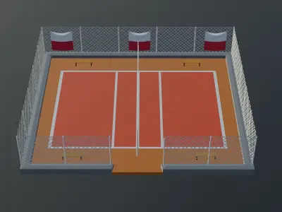 Volleyball Stadium - Poland Low-poly 3D model
