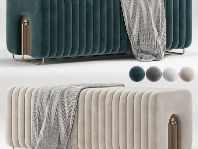 Rivers Bench By Mezzo Collection 3D model