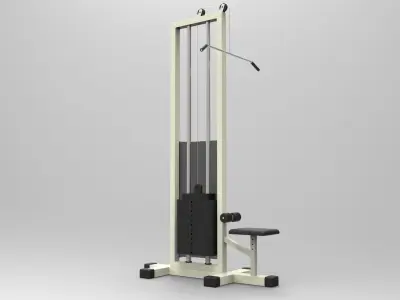 Gym Equipment Exercise Machine  arm pulldown Free 3D model