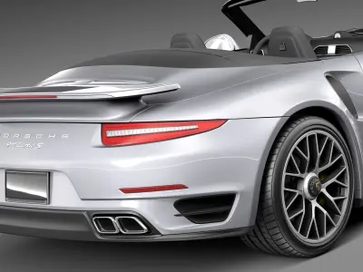 Porsche 911 Turbo cabriolet 2014 3D model