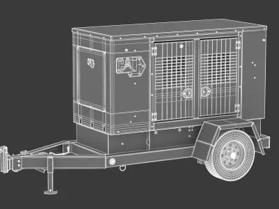CAT Mobile Generator Set XQ35 Tier 4 3D model