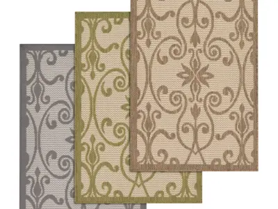 Rug Set 1901 3D model