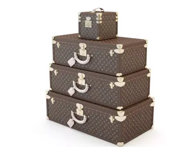 Suitcase Louis Vuitton 3D model