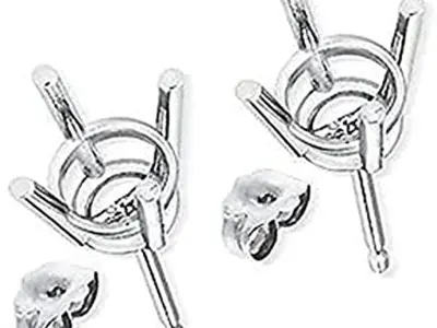 Women Diamond Earrings 3D print model 55