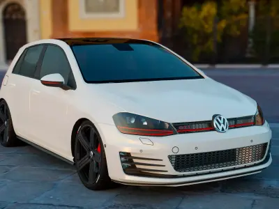 Golf GTI 2014 3D model