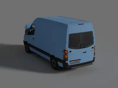 Mercedes - Benz Sprinter 2013 Panelvan 3d Model 3D model
