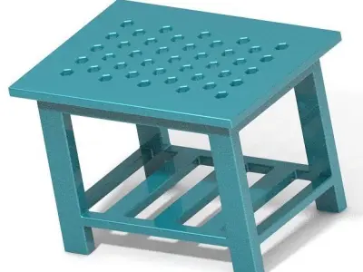 Classic Rectangular Table 3D print model