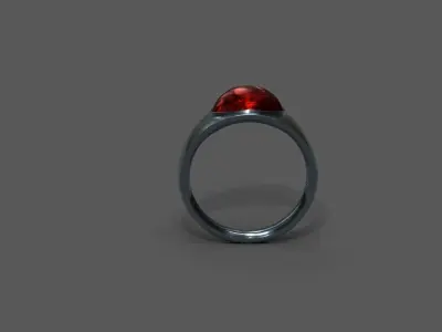 High-Quality 3D Ring Model Low-poly 3D model