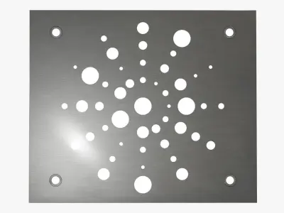 Stainless steel plate Free 3D model