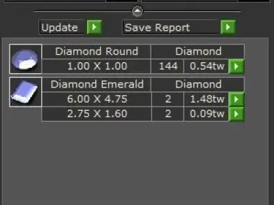 RINGS EARRINGS N1650 3D print model