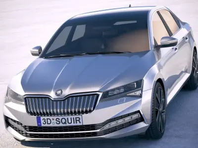 Skoda Superb iV 2020 3D model