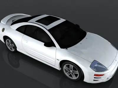 Mitsubishi Eclipse GTS Low-poly 3D model