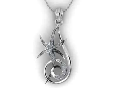 Star Pendant  3D print model