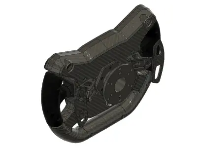 Porsche 911 GT3 Cup Steering Wheel for Sim Racing 3D Print ready 3D print model