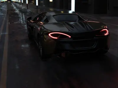 mclaren Low-poly 3D model