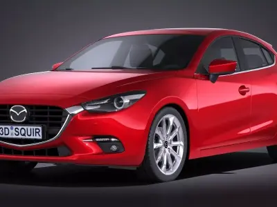 Mazda 3 hatchback 2017 3D model