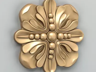 Round rosette 026 3D model