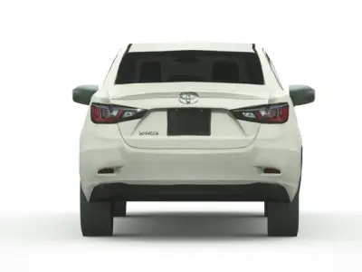 Toyota Yaris Sedan 2019 Low-poly 3D model