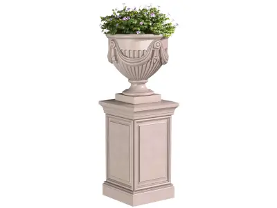 Beautiful Porch Plant Flowerpot for decorating  3D model