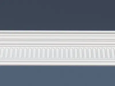 Decorative Crown Molding 3D model 5