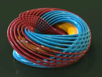 Torus spiral Free 3D model