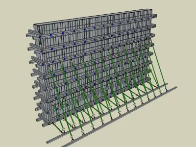 Aluminum Wall Formwork 3D print model