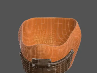 Gas mask helmet 3d model scifi Low-poly  Low-poly 3D model 102