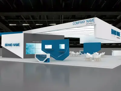 3D Model Exhibition Booth 3D model shop