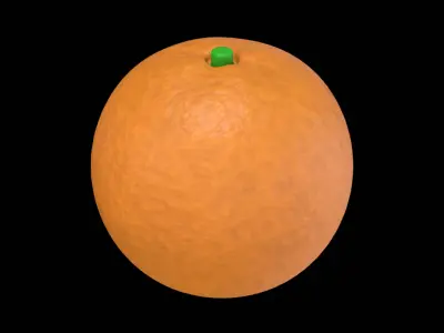 Orange  Low Poly 3D Model 3D model