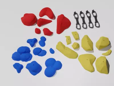 Mini Indoor Rock Climbing Holds 3D print model