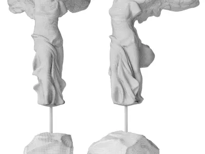 Lalique La Victoire de Samothrace statuette 3D model