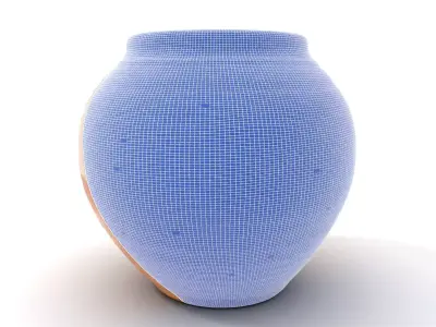 Terracotta Vintage Vase model pack Low-poly 3D model