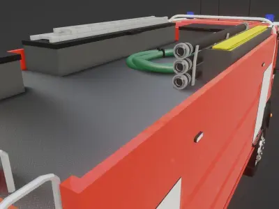 MAN TGM 13 290 Firetruck 3D model