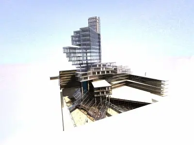 HEIGHT LEVEL BUILDING 3D model