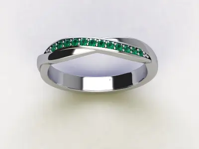 Veretta with oblique stones on top 3D print model