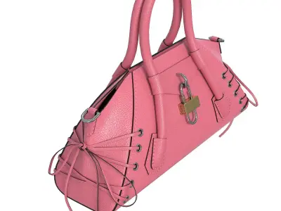 Givenchy Mini Antigona Bag Pink Low-poly 3D model