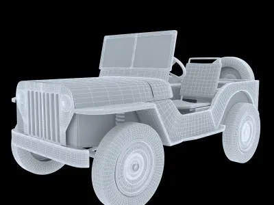 jeep car 3D model 3