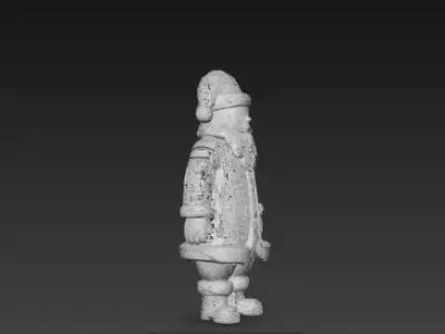 3D Santa Claus Christmas Elements Model 3D print model