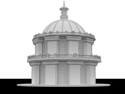 Modern  Dome Structure 3D model